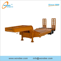 2-axle 3-axle 16.5M Lowbed Semi Trailer (የስራ መድረክ 12ሚ) ለሽያጭ